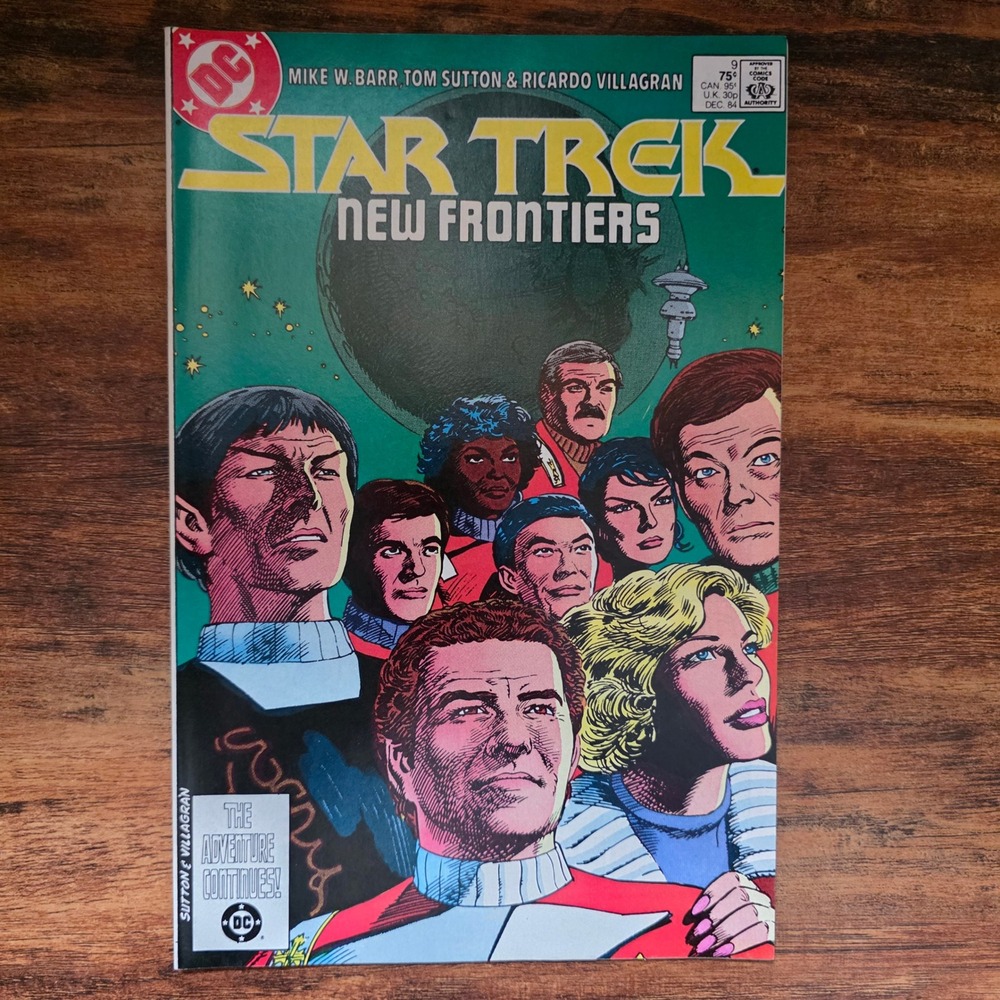 DC Star Trek New Frontiers Comic Book 9 1984 Copper Age Sci-Fi Vintage Adventure